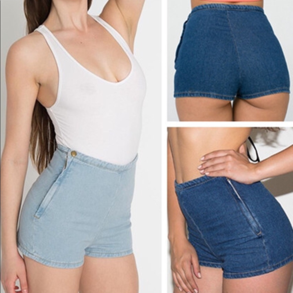 🇺🇸American Apparel Side Zip High Waisted Shorts